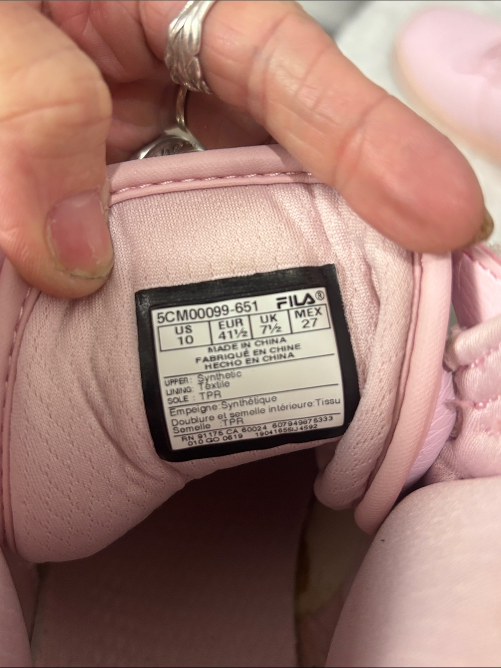 FILA Pink High Top Sneakers Women’s Size 10 Lace Up Hook & Loop Athletic Shoes - Picture 10 of 10